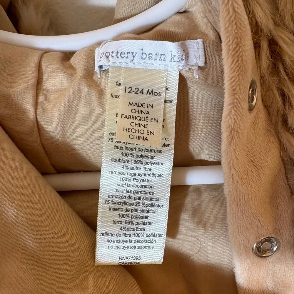 Pottery Barn Kids Baby Dog Labradoodle Costume Size 12-24 Months - Picture 4 of 7